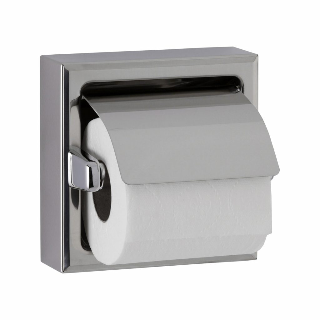 Surface Mounted Toilet Tissue Dispenser With Hood For Single Roll - Samrick